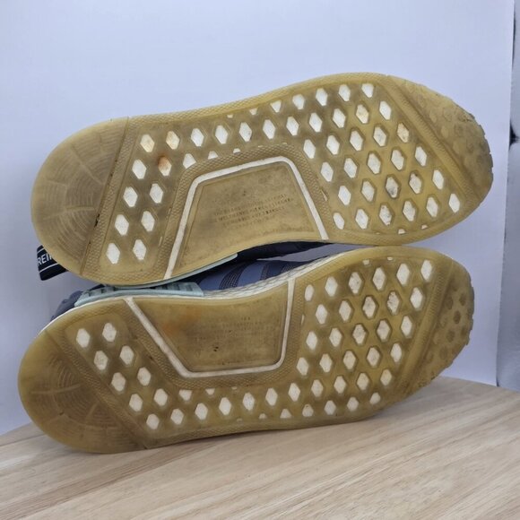 Adidas NMD R1 Raw Steel Women's Size 5.5 Blue Running Shoes (CQ2013) - Picture 8 of 9